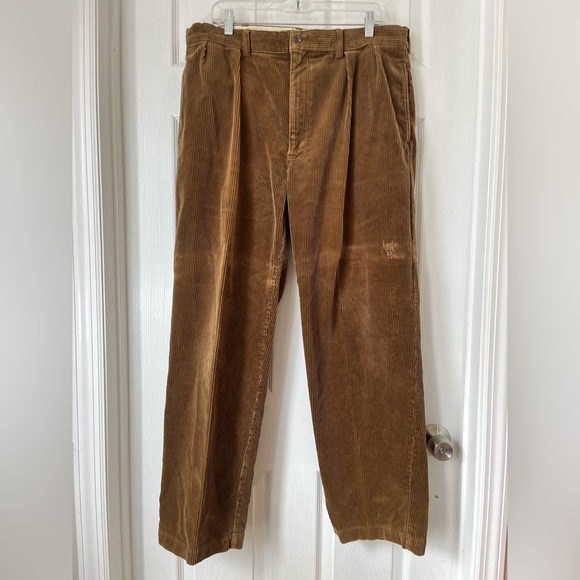 Polo Ralph Lauren brown corduroy Andrew pants size 38 x 30 - Picture 1 of 8